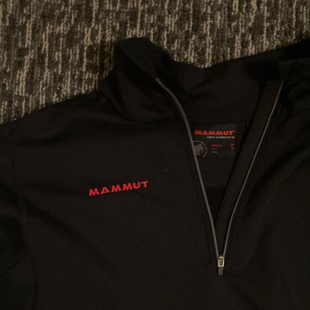 Mammut quarter zip men’s medium black